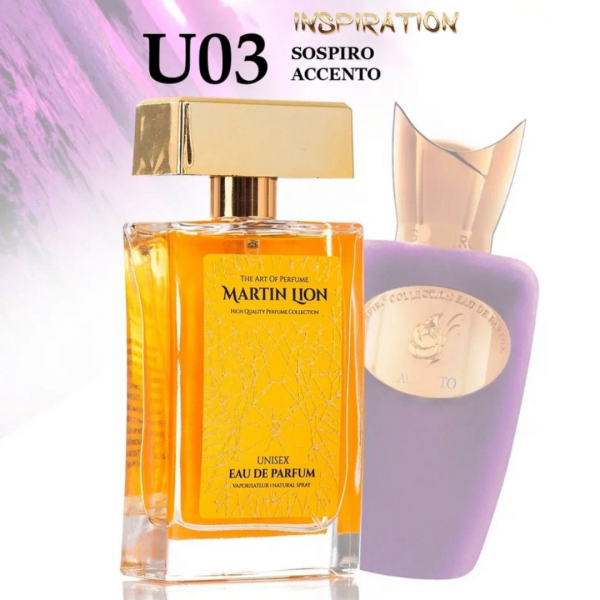 Martin Lion parfum unisex U03 navdihnjen po SOSPIRO ACCENTO UNISEX 50 ml