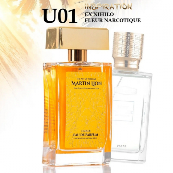 Martin Lion  UNISEX parfum U01 navdihnjen po EX NILHO FLEUR NARCOTIQUE BY FOR UNISEX 50 ml