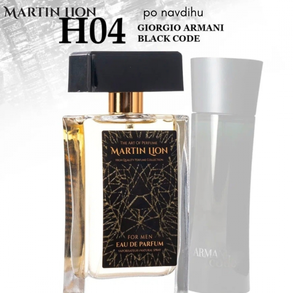 Martin lion dišava za moške H04 po navdihu GIORGIO ARMANI BLACK CODE 50 ml